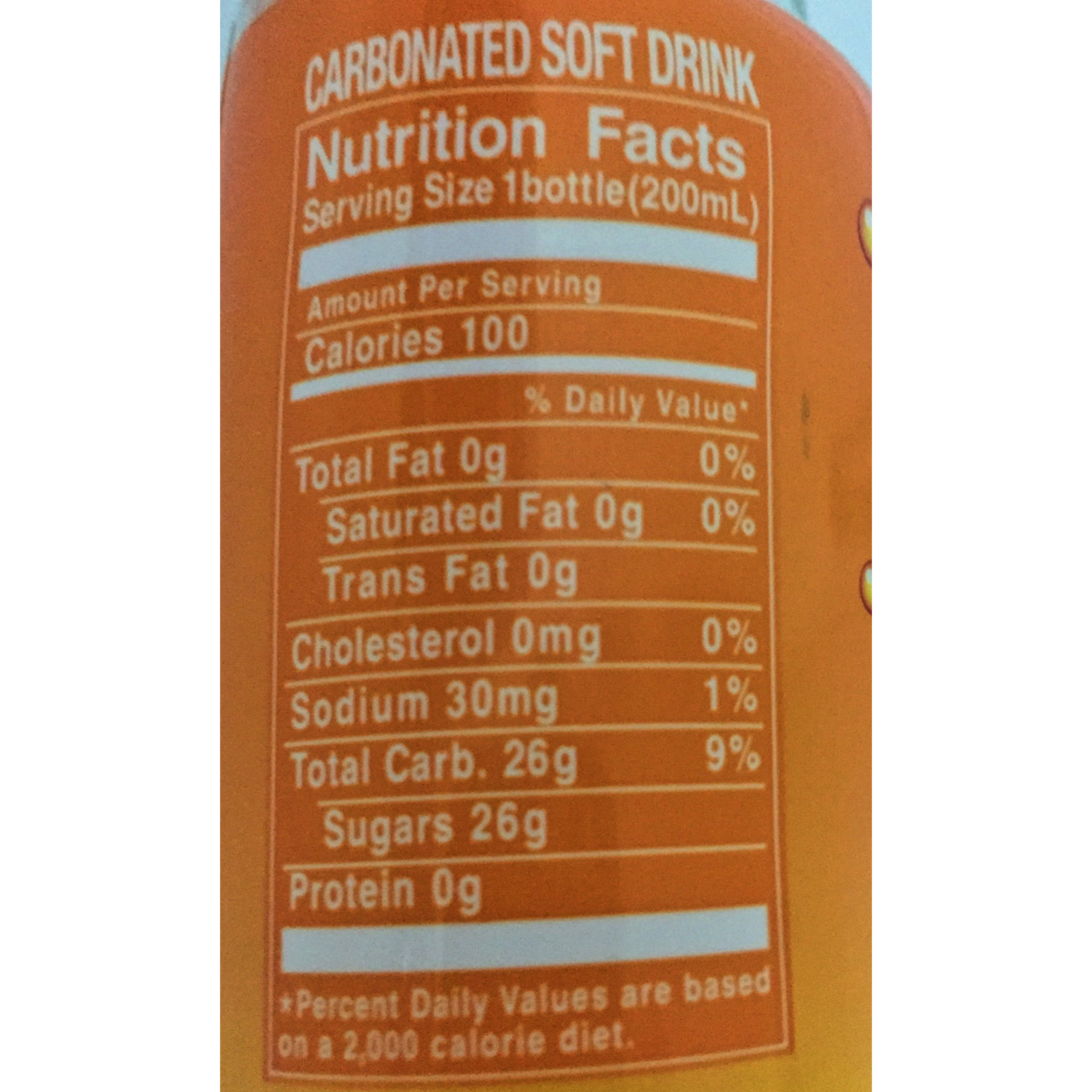 Sangaria Ramune Japanese Carbonated Soft Drink Orange Flavor 6 Pack (6.76Fl.Oz)