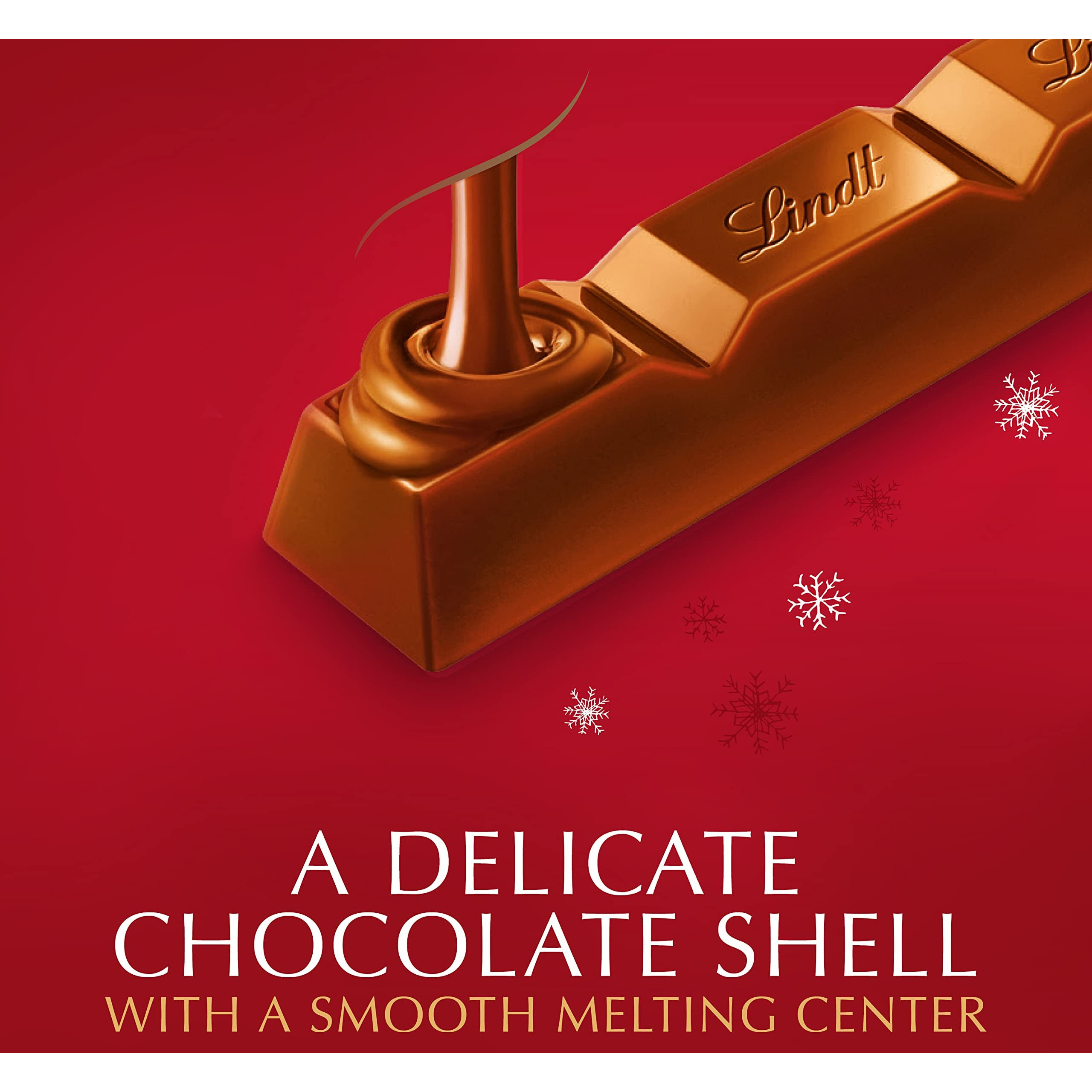 Lindt Lindor Milk Chocolate Truffle Bar, Chocolate Candy Bar With Smooth Center, 1.3 Oz. (24 Pack)