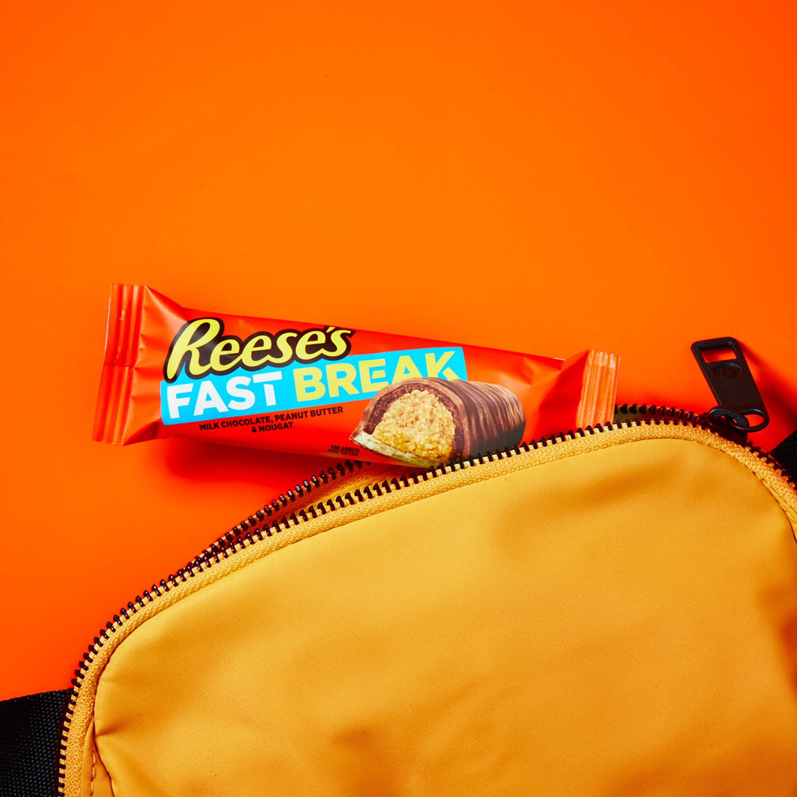 Reese's Fast Break Peanut Butter Nougat Candy Bars, 1.8 Oz (Pack Of 18)