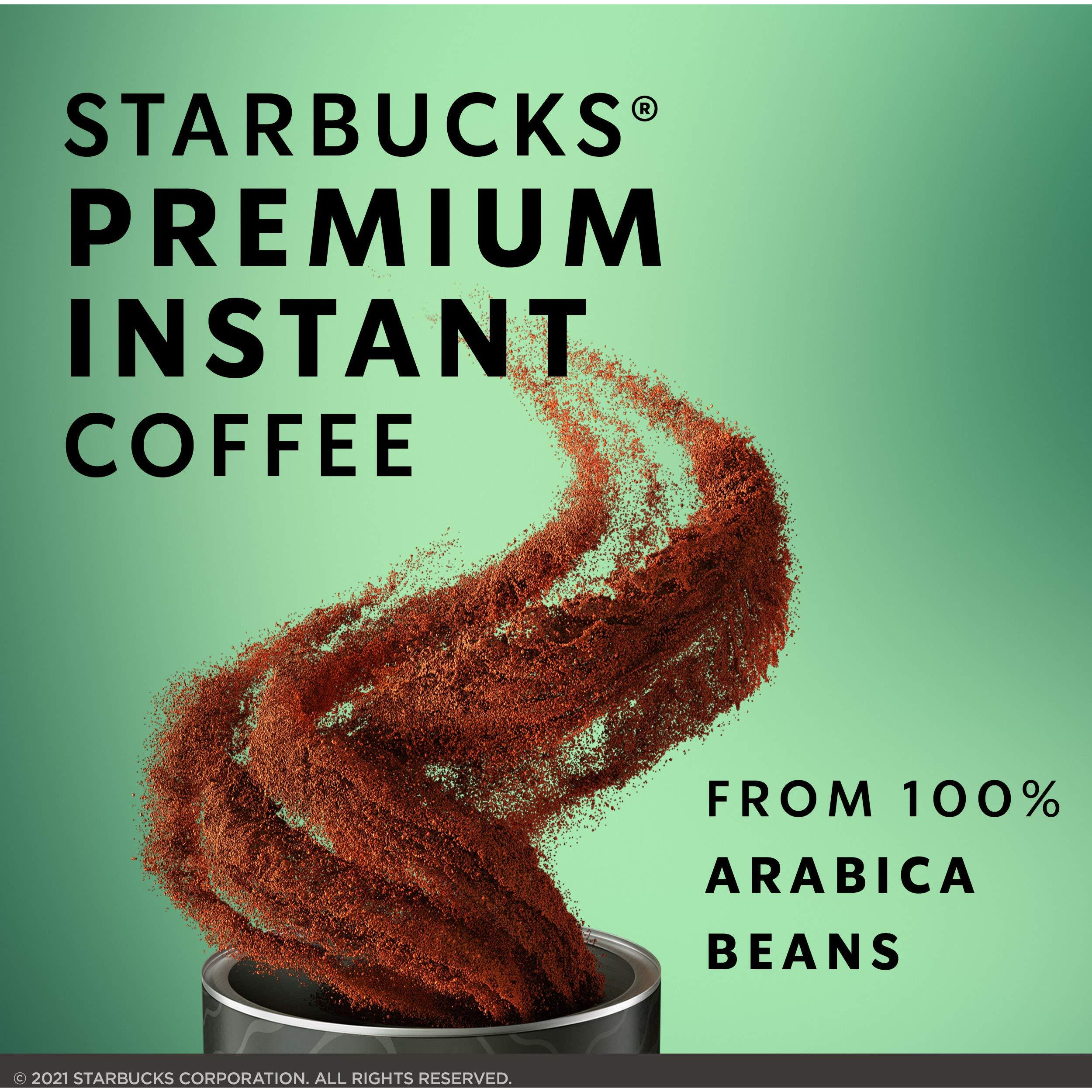 Starbucks Premium Instant Coffee - Medium Roast - 100% Arabica - 1 Tin (Up To 40 Cups)