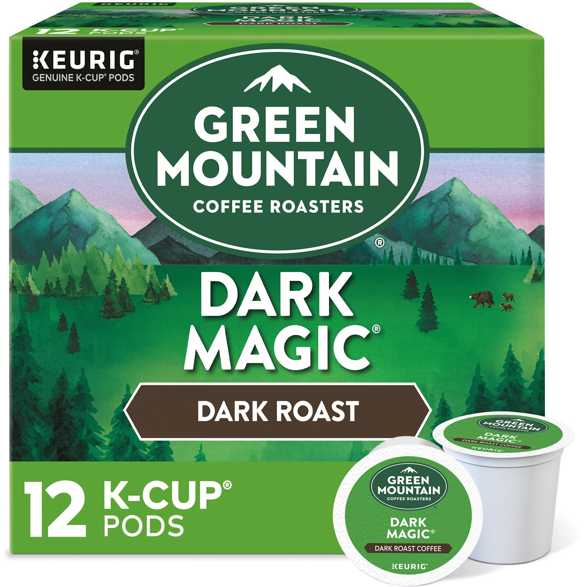 Green Mountain K-Cups Dark Magic, 0.4 Ounce, 12 Count