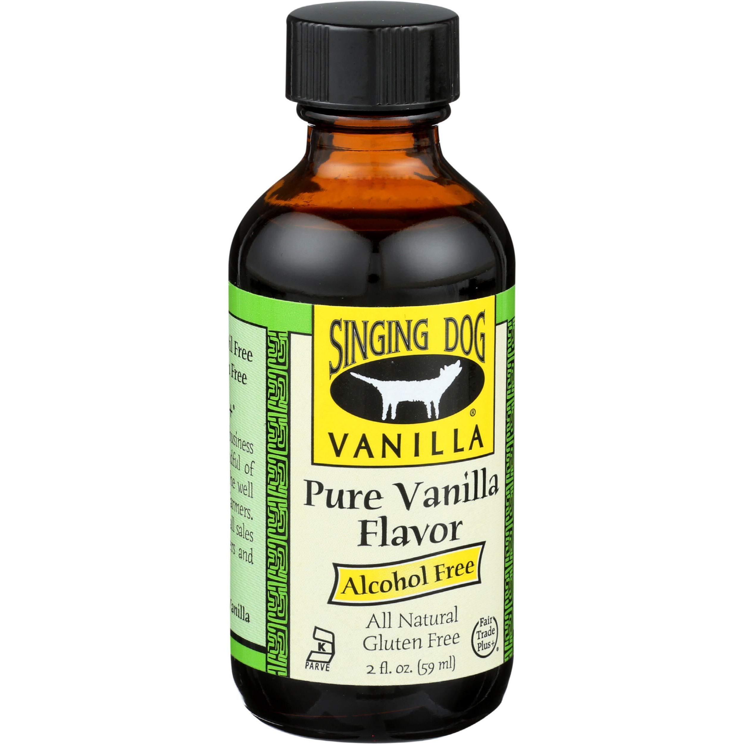Singing Dog Vanilla, Pure Vanilla Flavor, Alcohol Free, Farm Grown , 2 Fl Oz