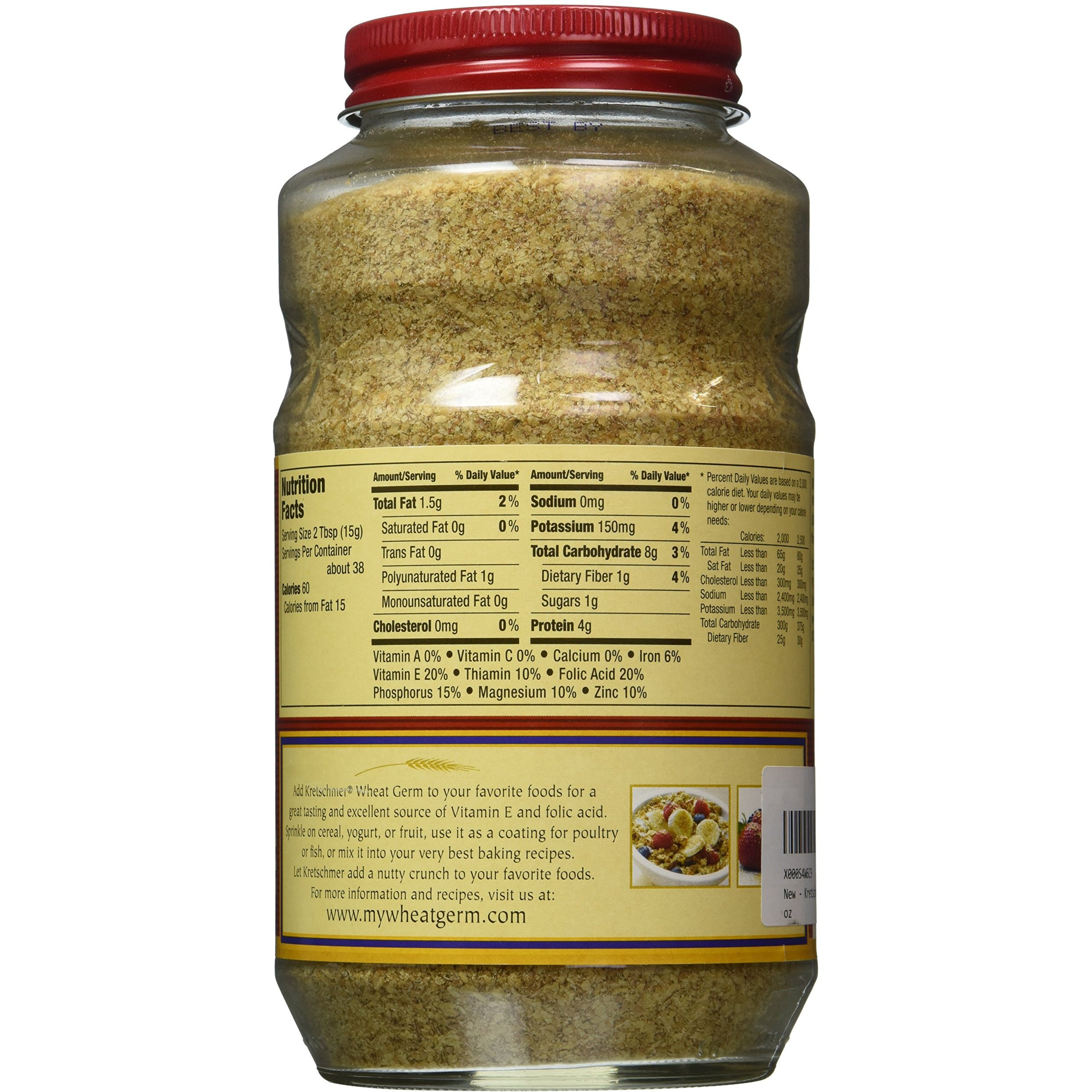 Kretschmer Wheat Germ Original Toasted, 20 Oz