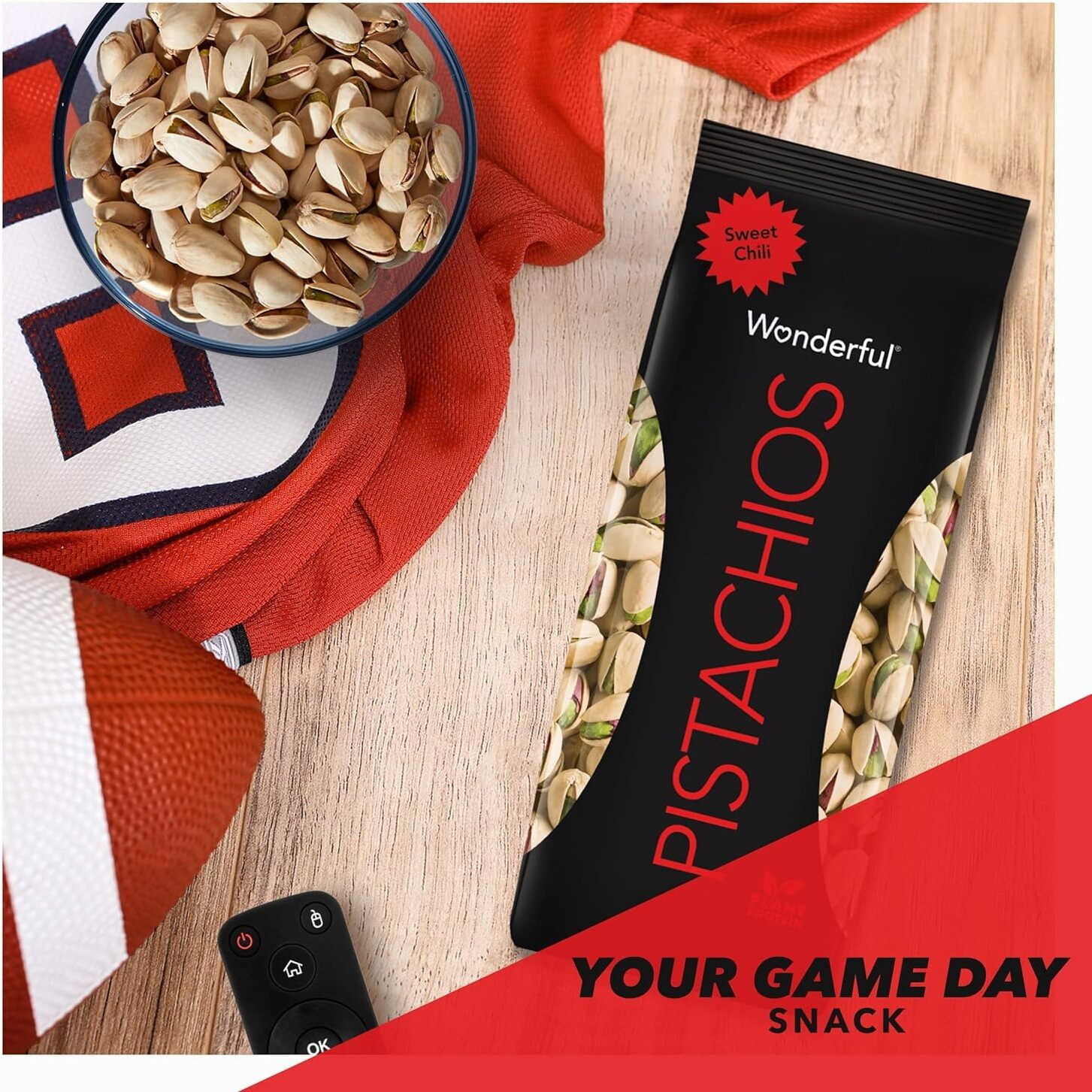 Wonderful Pistachios In Shell, Sweet Chili, 14 Ounce Bag, Protein Snack, On-The Go Snack