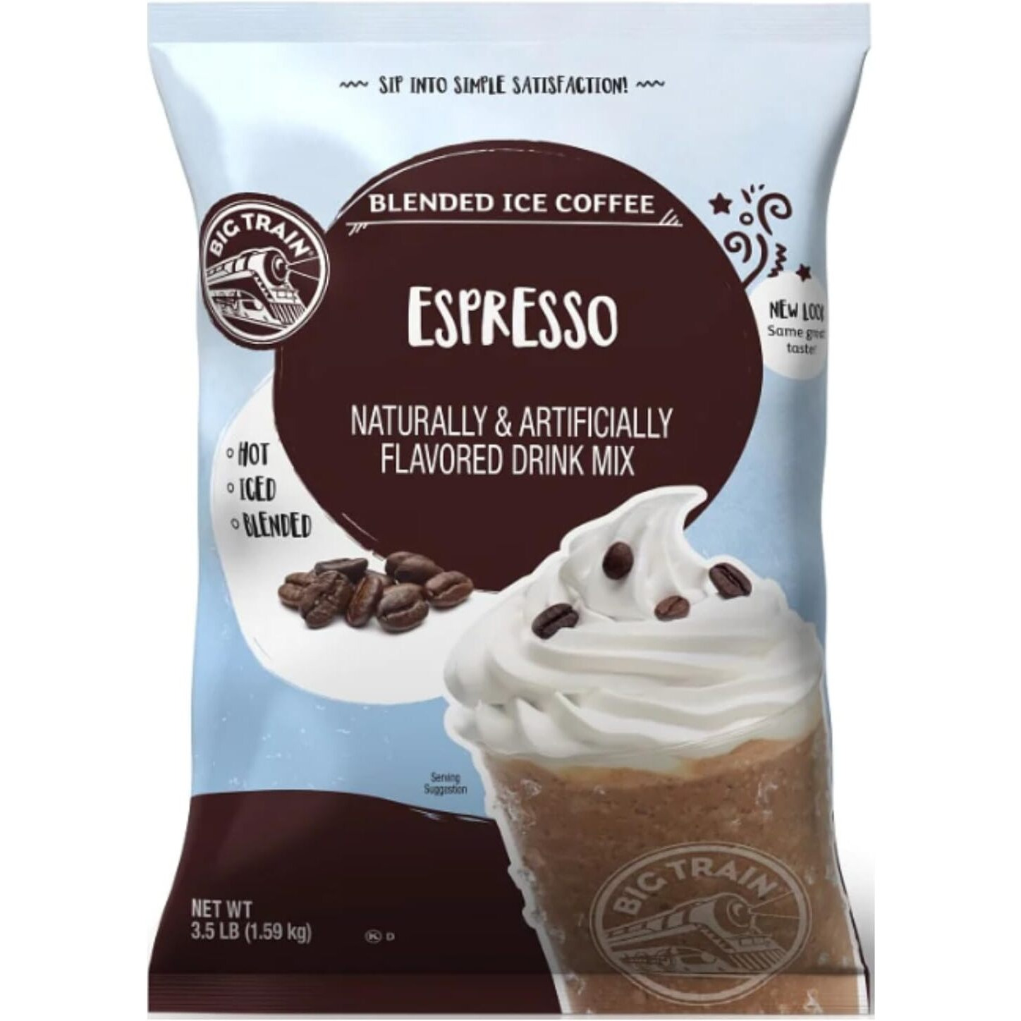 Big Train Espresso Blended Ice Coffee Beverage Mix, 3.5 Pound (Pack Of 1)
