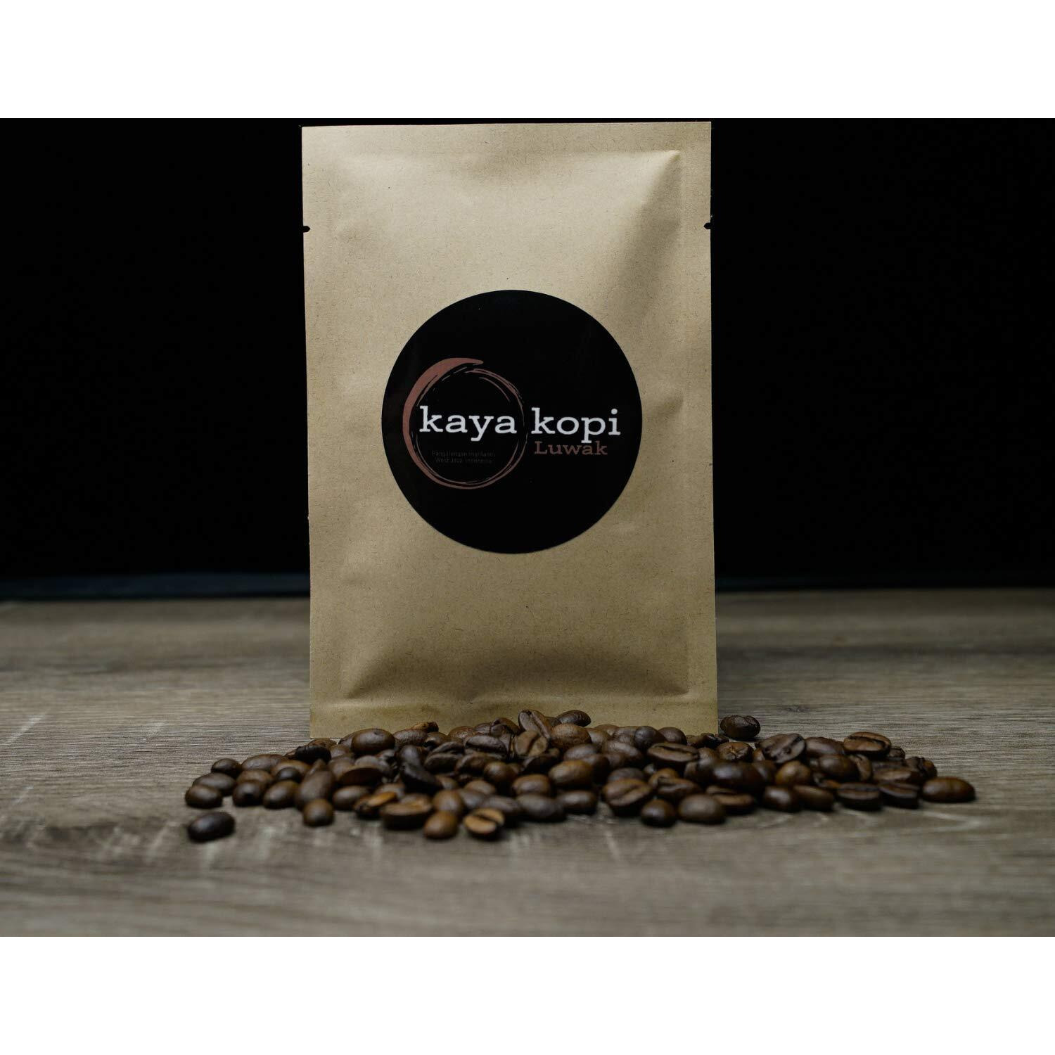 Premium Kopi Luwak From Indonesia Wild Palm Civets Arabica Coffee Beans (Kopi Luwak Medium Roast, 0.35 Ounce (Pack Of 1))