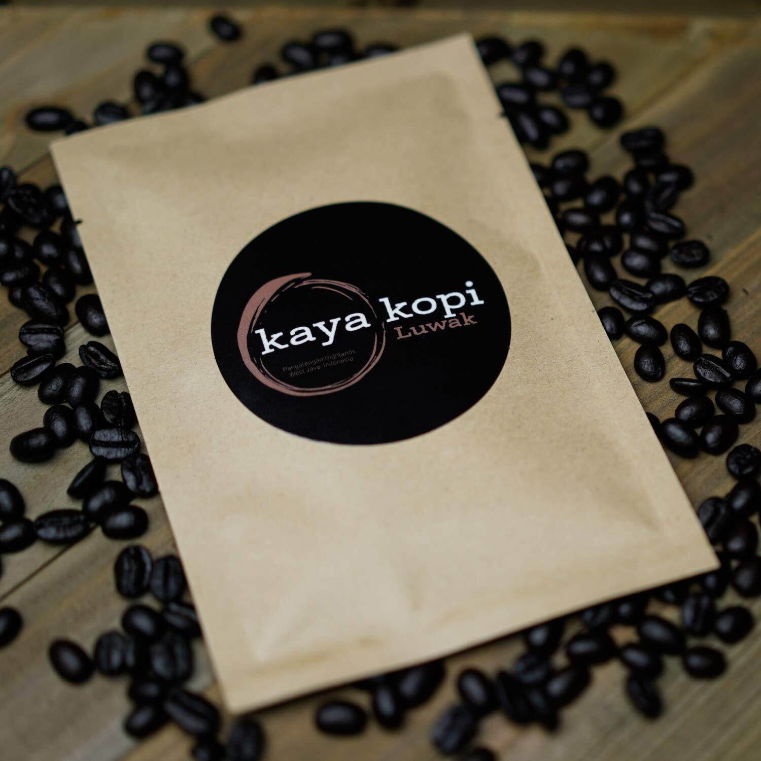 Premium Kopi Luwak From Indonesia Wild Palm Civets Arabica Coffee Beans (Kopi Luwak Medium Roast, 0.35 Ounce (Pack Of 1))