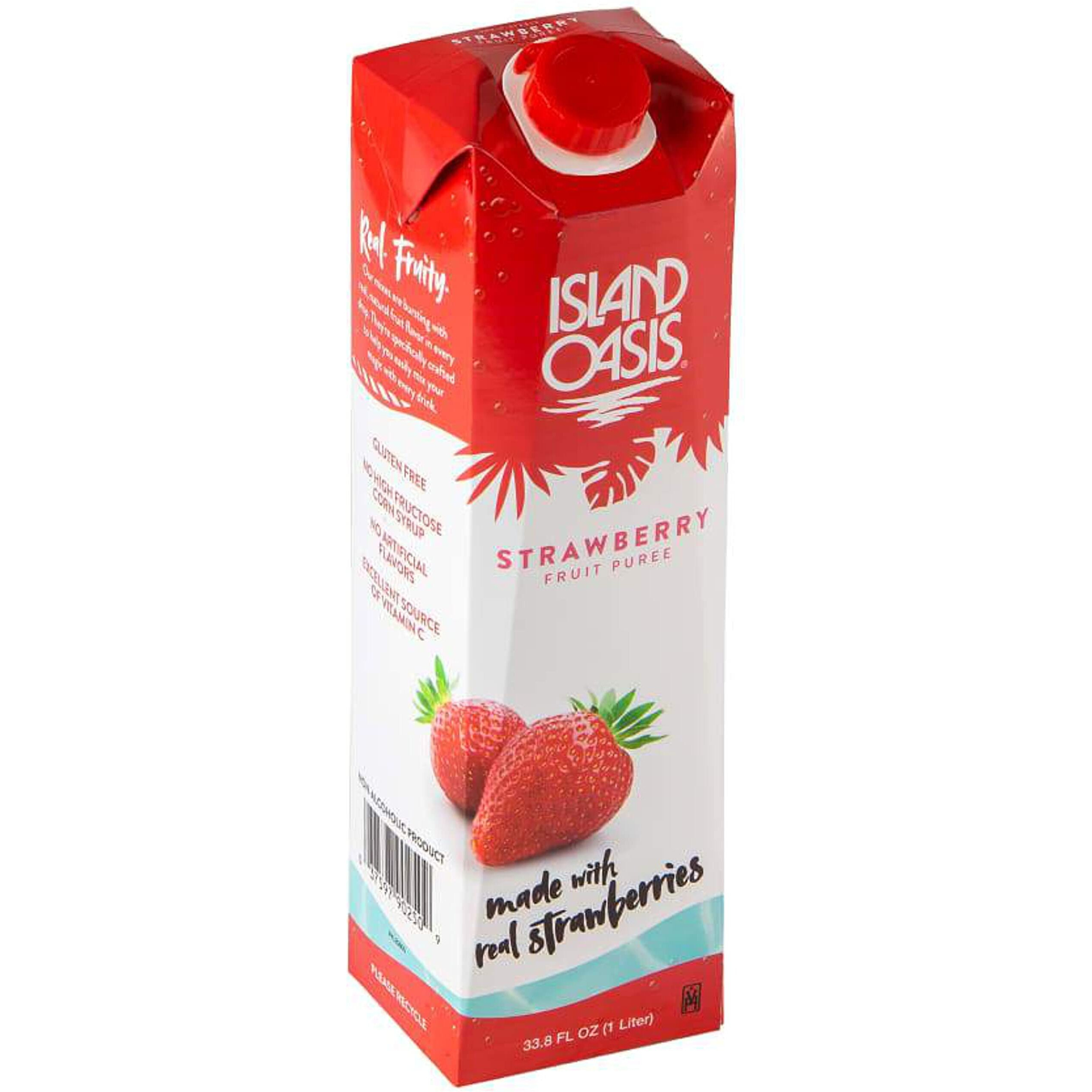 Island Oasis Sb3X Premium Strawberry Drink Mix Bottle, 1 L