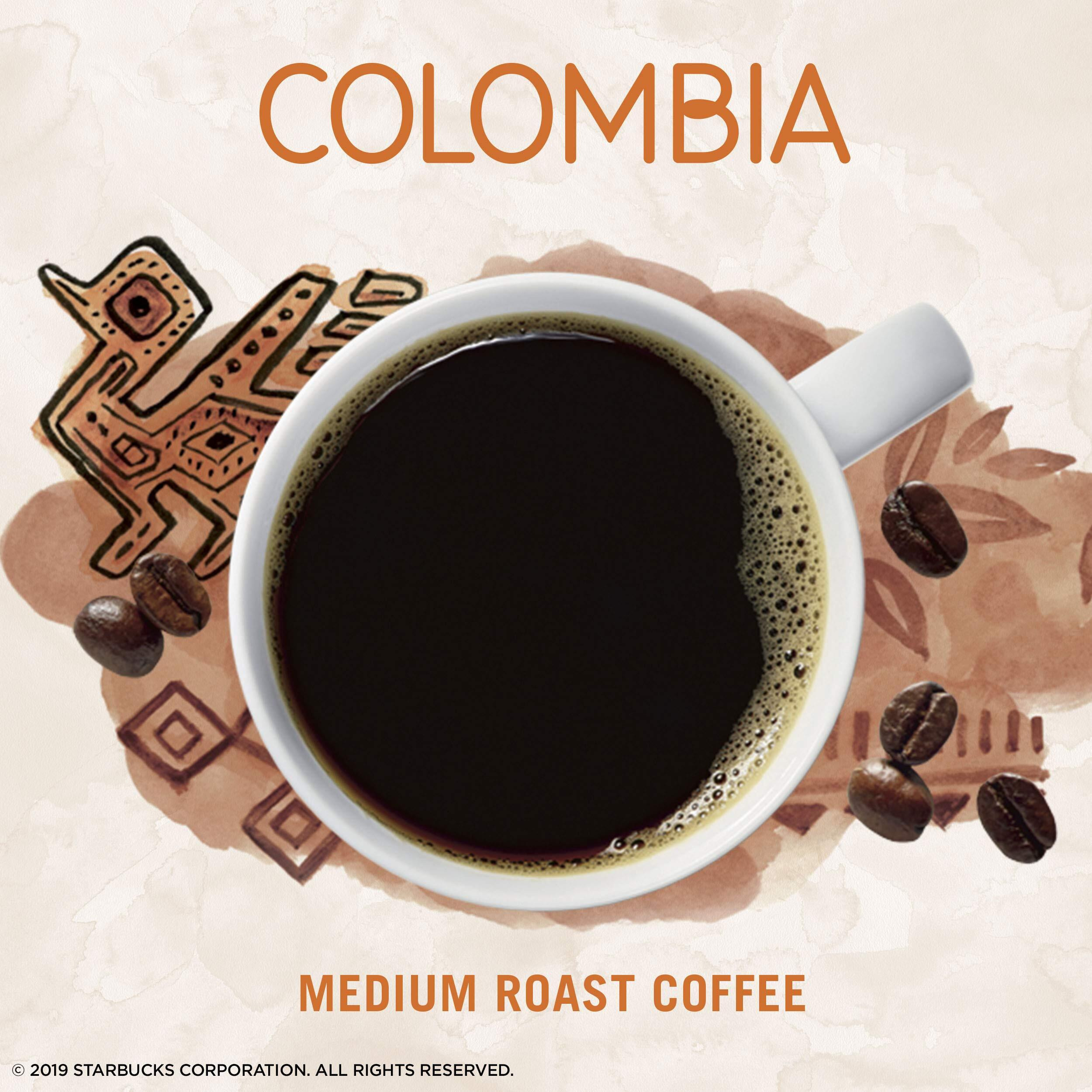 Starbucks Via Instant Coffee-Medium Roast Coffee-Colombia-100% Arabica-1 Box (8 Packets)