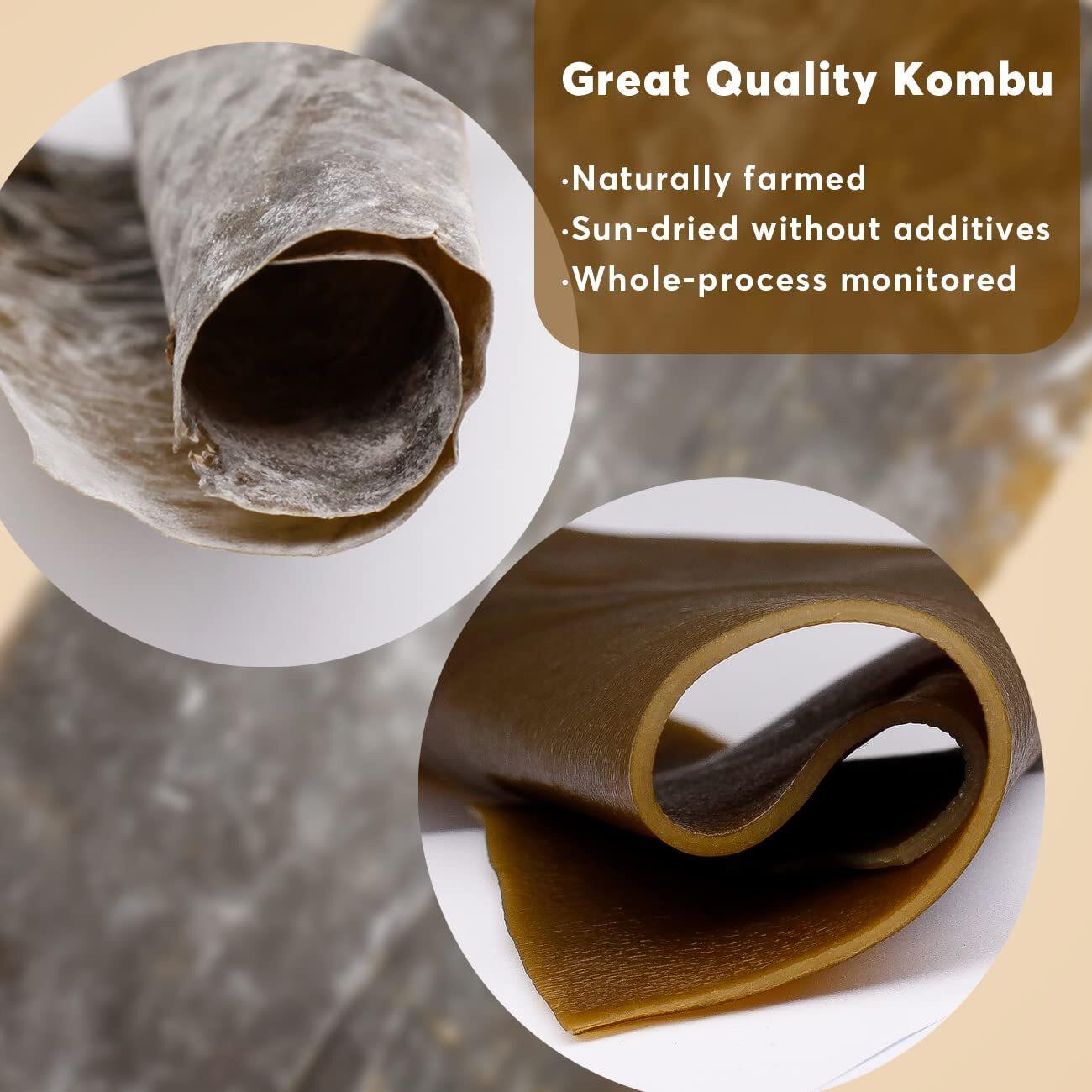 Yuho Kombu Dried Kelp 14.10 Oz Sun Dried No Preservatives No Sand, All Natural Wild Kombu 7.05 Oz Bag Pack Of 2