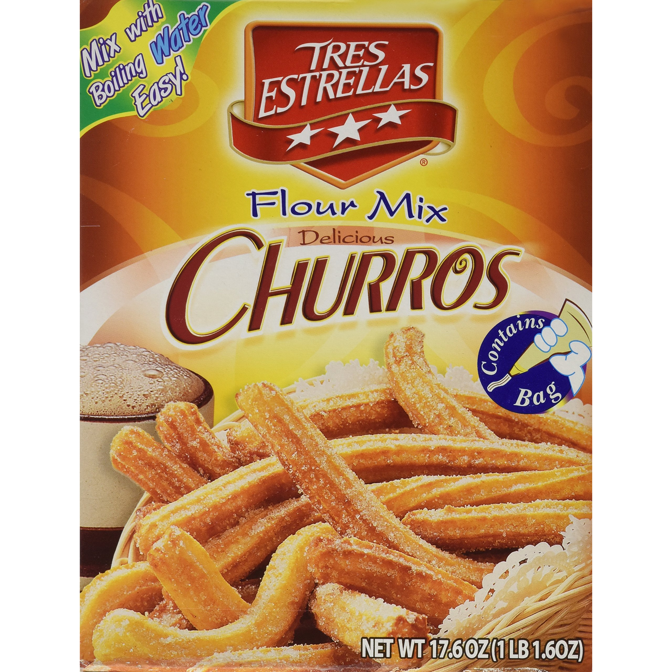 Tres Estrellas Churros Flour Mix, 17.6 Oz.