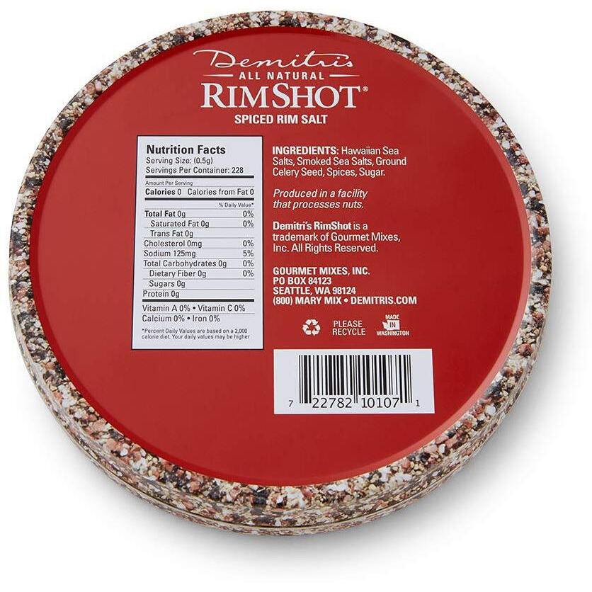 Demitri's Bloody Mary Spiced Rim Salt 4 Oz