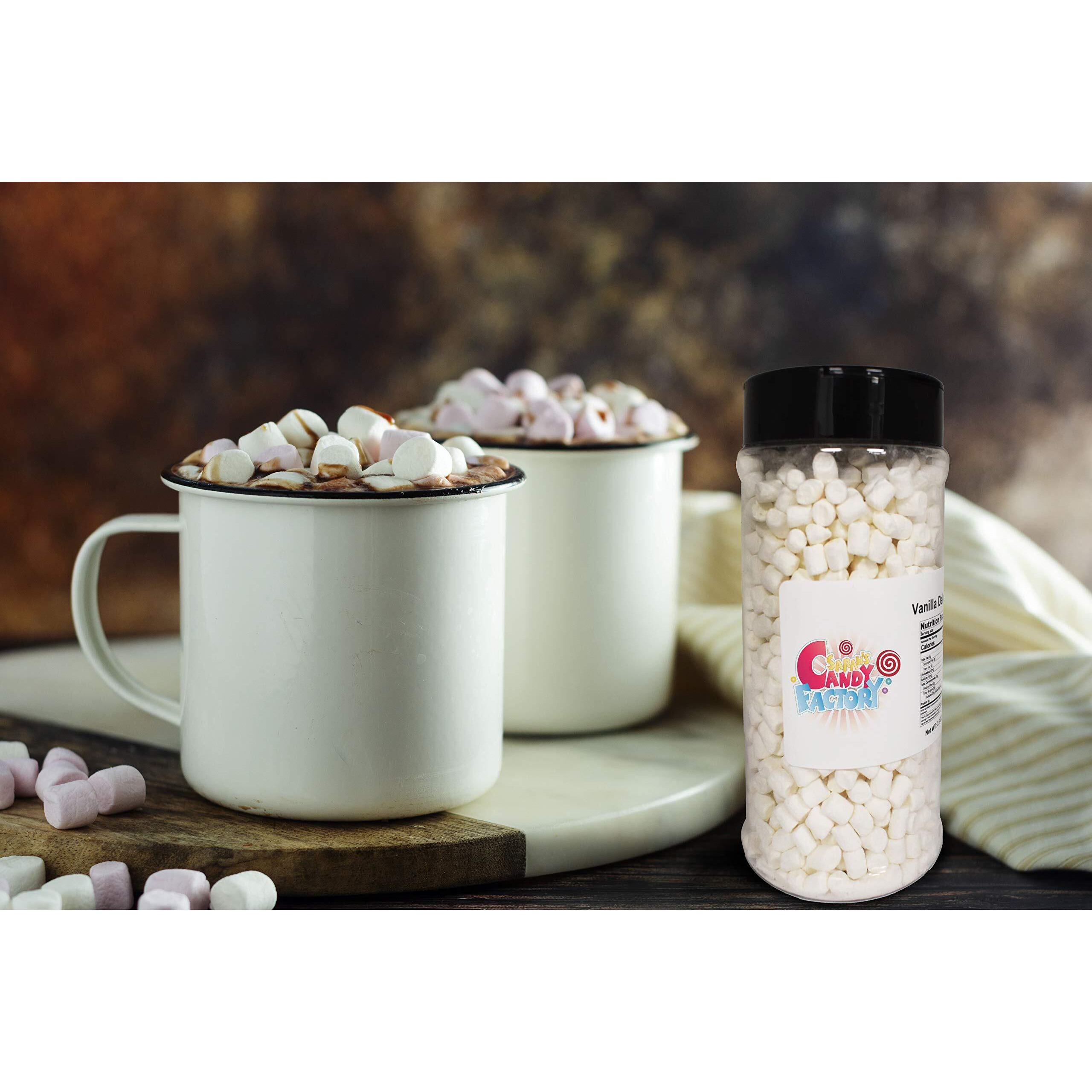 Sarah's Candy Factory Variety Dehydrated Marshmallow Bits, Vanilla Marshmallows In Jar, Assorted Marshmallows In Jar Vanilla-Vanilla