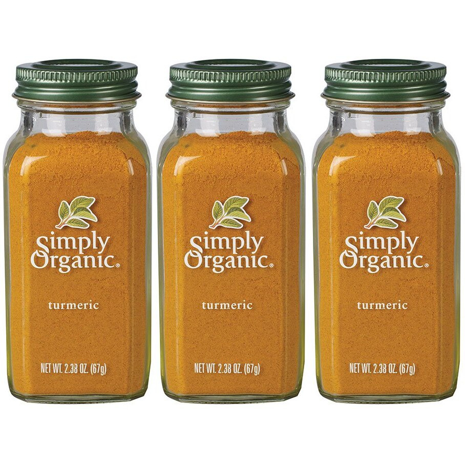 Simply Organic Ground Turmeric Root, 2.38 Ounce, Distinct Aroma, Ginger & Pepper-Like Flavor, Kosher, Non Gmo (Pack Of 3)
