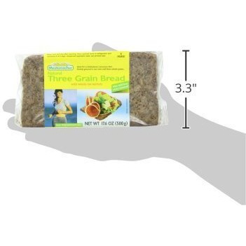 Mestemacher Natural High Fiber Bread 3 Flavor Variety Bundle (1) Mestemacher Organic Three Grain Bread, (1) Mestemacher Pumpernickel Bread, And Mestemacher Whole Rye Bread, 17.6 Oz. Ea. (Pack Of 3)