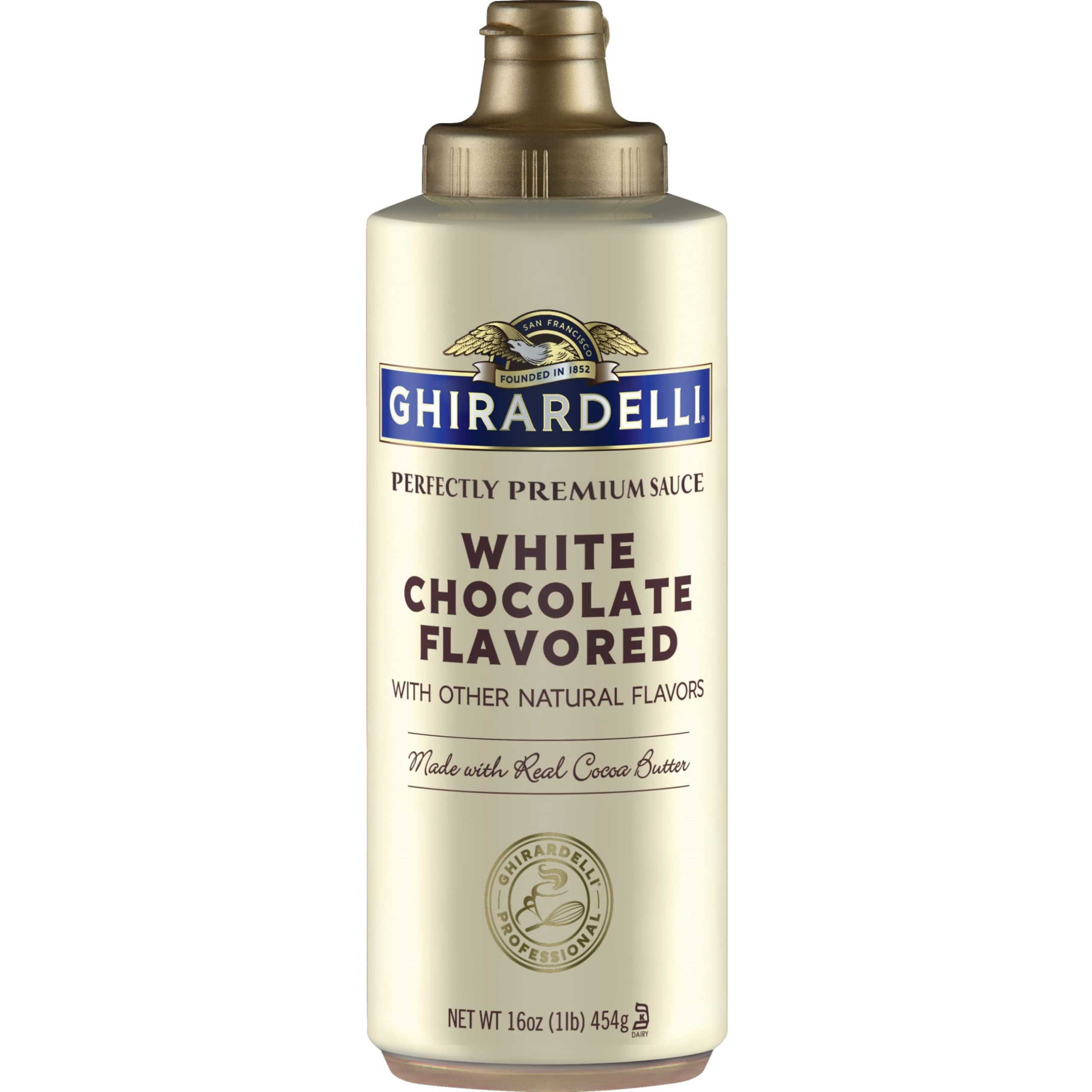 Ghirardelli White Chocolate Sauce 16 Oz Squeeze Bottle (Pack Of 2)
