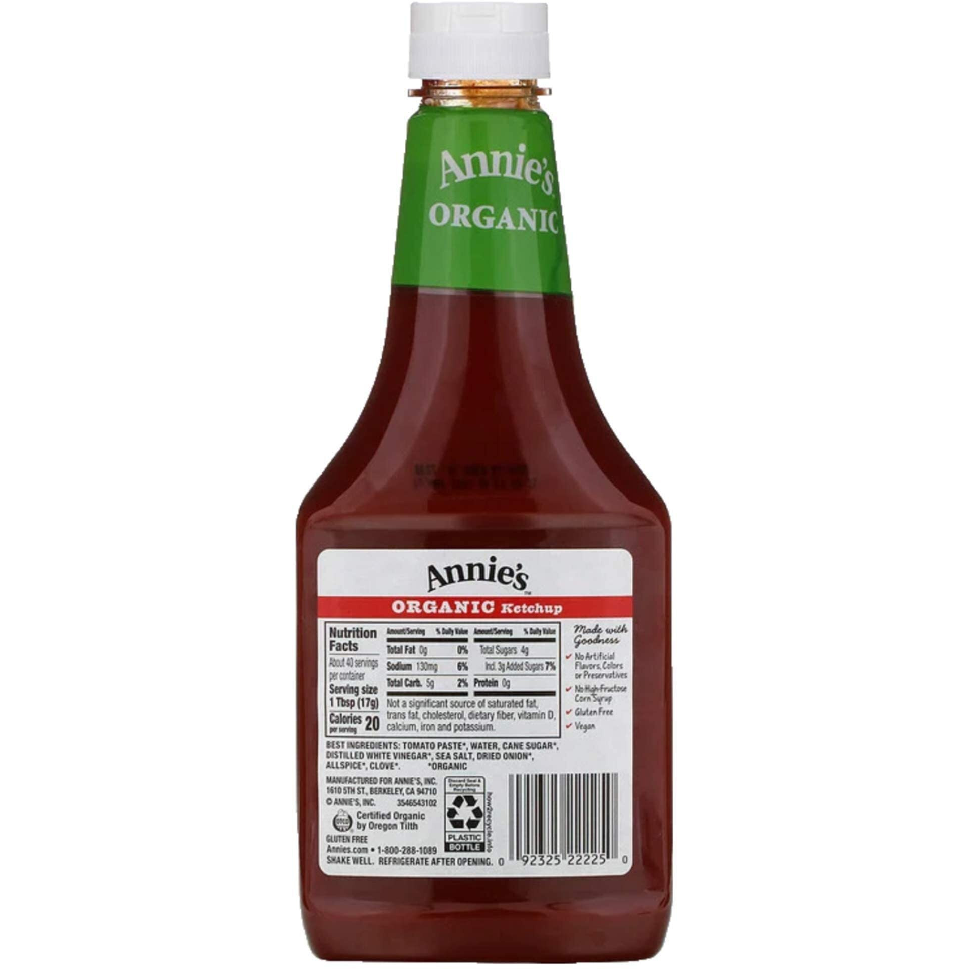 Annie's Homegrown Organic Ketchup - 24 Oz - 2 Pk