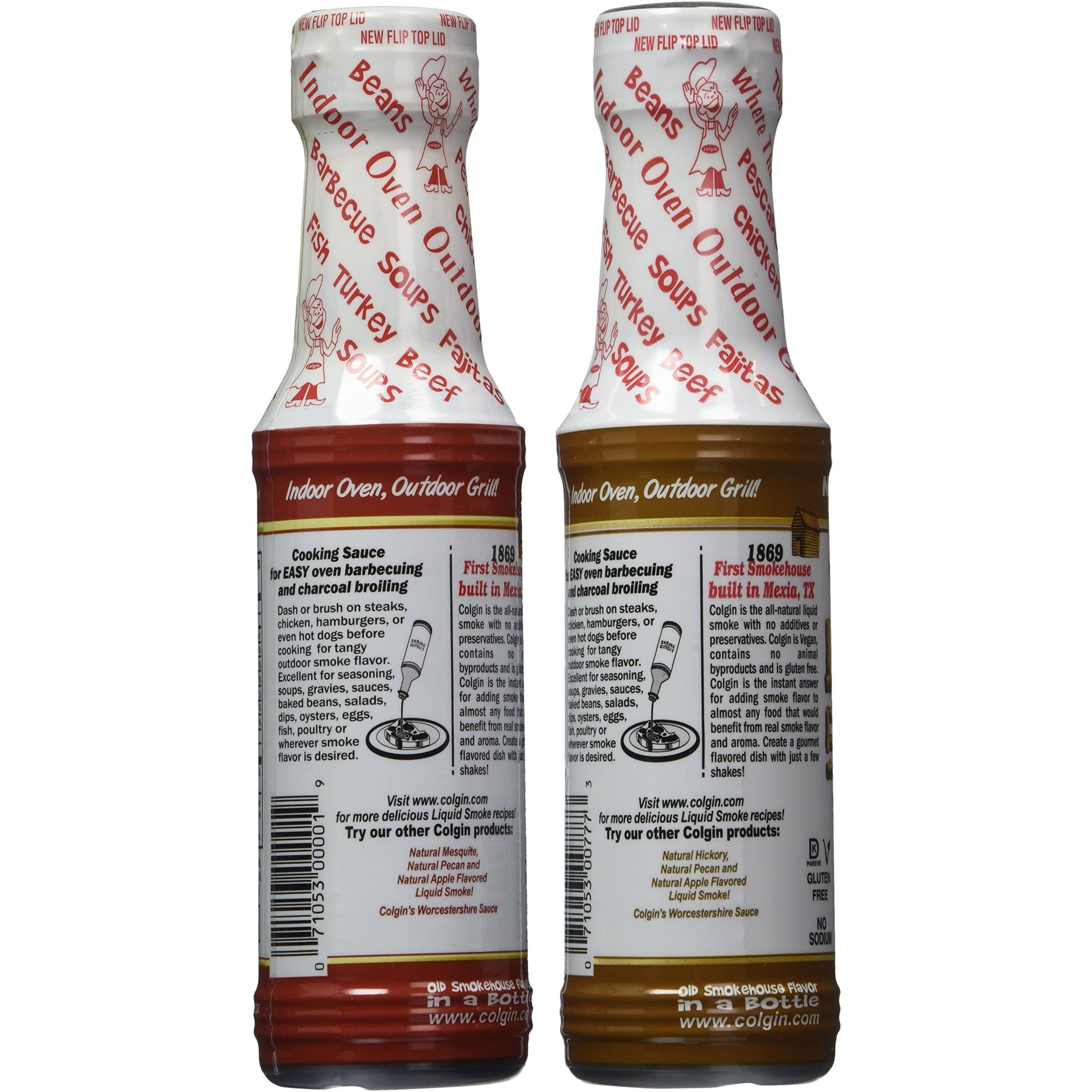 Bundle - 2 Items Colgin Gourmet Liquid Smoke - Natural Mesquite And Natural Hickory Flavors (4 Oz Each)
