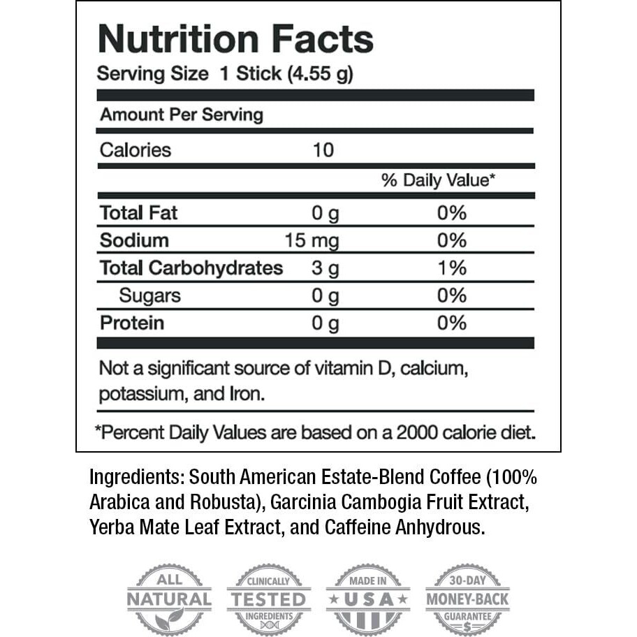 Javita Burn + Control Instant Coffee W Weight Management Herbs Garcinia Cambogia & Yerba Mate. Slimming Coffee With Help Of Exercise, Keto Coffee, Dieters Drink, 24 (4.55G) Sticks