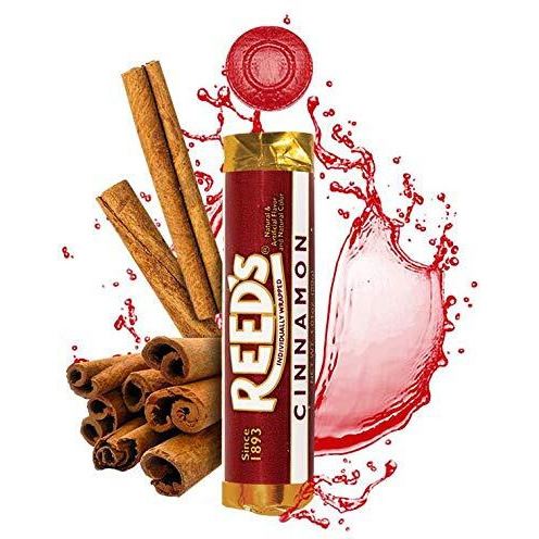 Reeds Cinnamon Candy Rolls | Traditional Cinnamon Hard Candy | Reeds Classic Spiced Hard Cinnamon Candy Brought To You By Iconic Candy | 24 Count