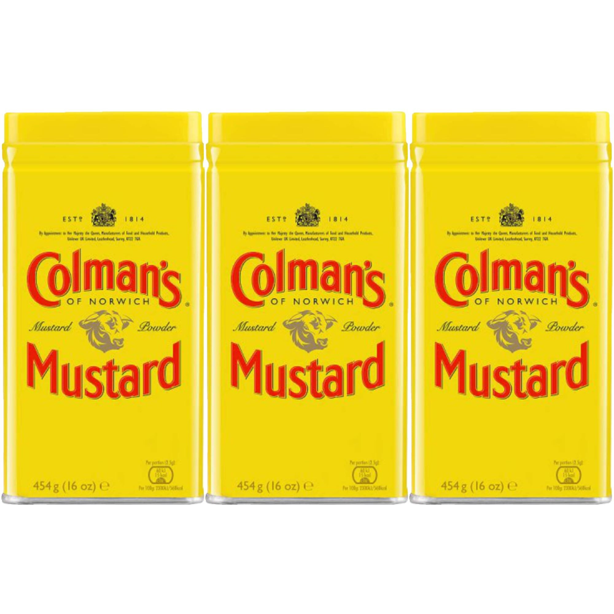 Colman's Mustard Powder, 16-Ounce Cans (Pack Of 3)