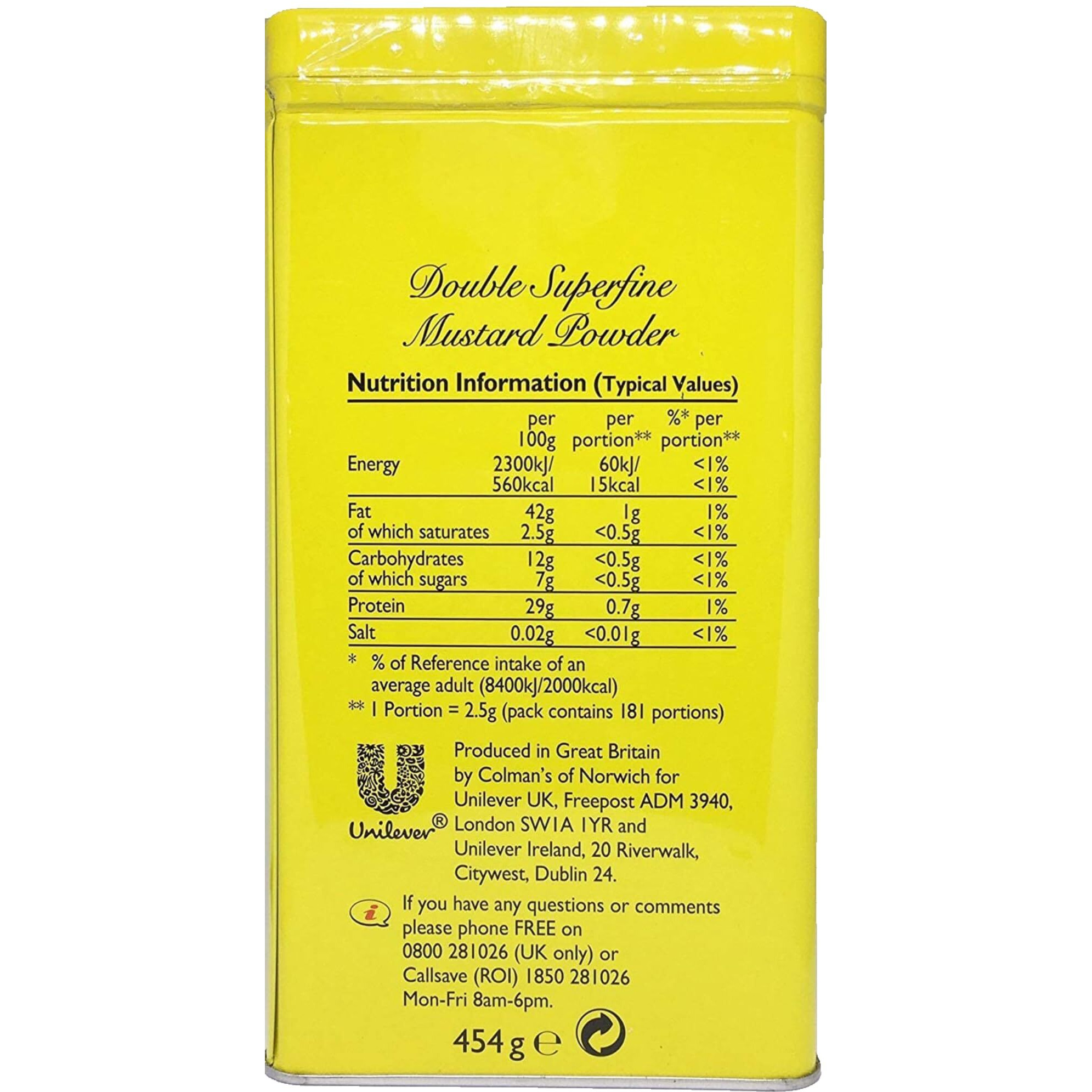 Colman's Mustard Powder, 16-Ounce Cans (Pack Of 3)