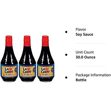 La Choy Soy Sauce 10 Oz (Pack Of 3)