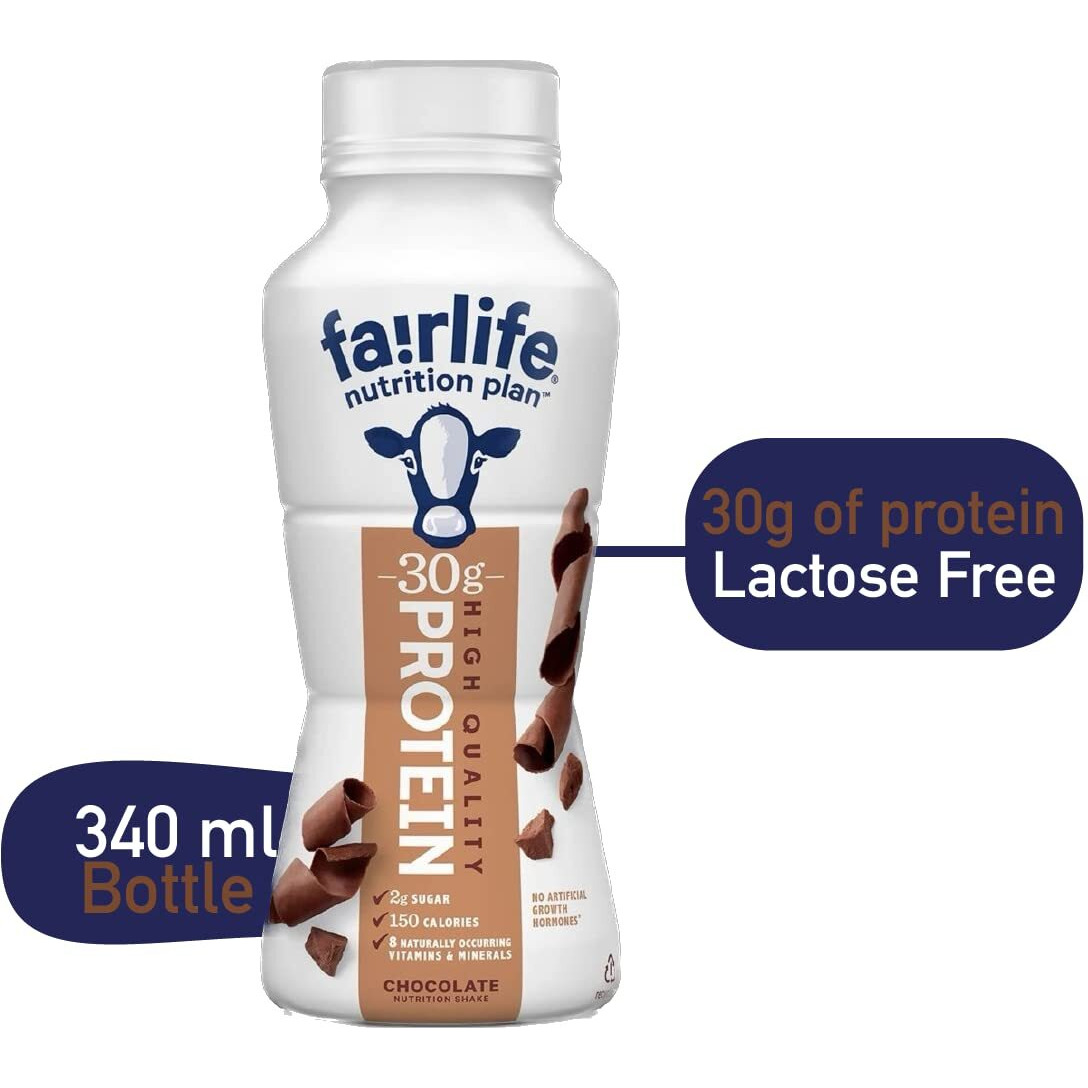 Fairlife 30G Protein Shake, Chocolate, 11.5Fl.Oz, (18 Pack), Bottle, Nutritious Shake, 150 Calories, 2G Sugar, Muscle Gain, Weight Management, Gmo Free