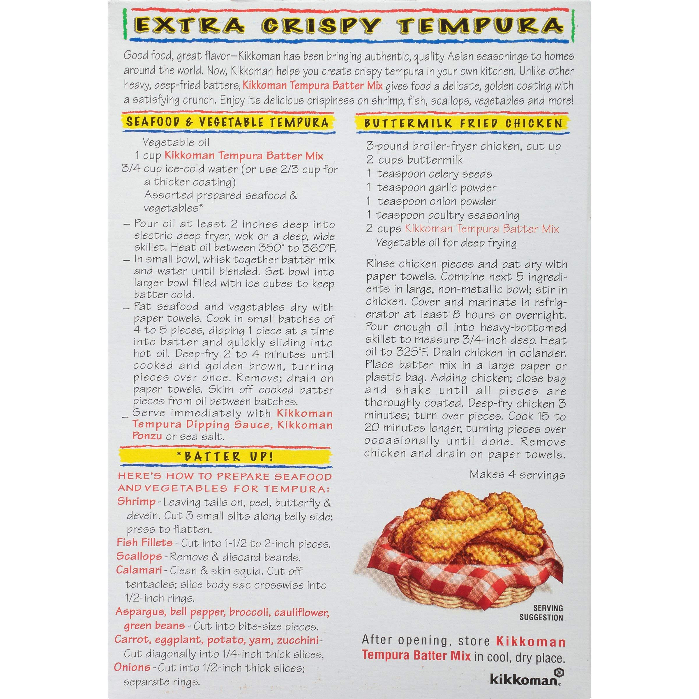 Kikkoman Mix Tempura Batter,Extra Crispy, 10 Ounce (Pack Of 2)
