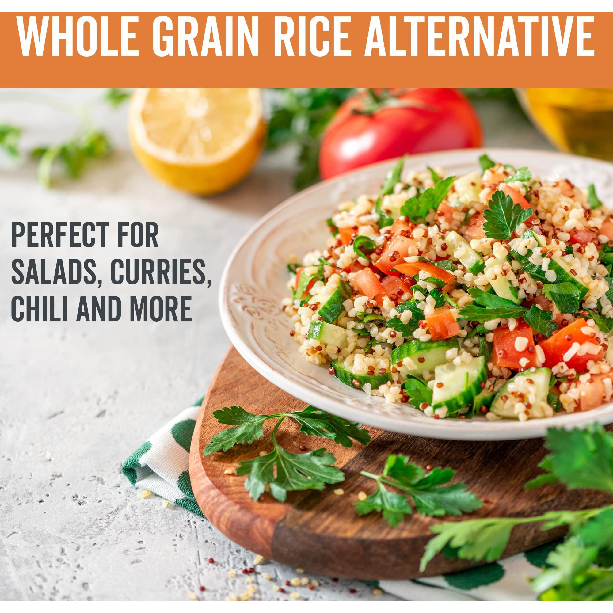 Viva Naturals Organic Quinoa, 4 Lb - Plant Based Protein, Fiber And Iron - Pre-Washed Whole Grain Rice And Pasta Substitute For Quinoa Salad - Usda Organic, Gluten Free, Vegan, Non-Gmo And Kosher