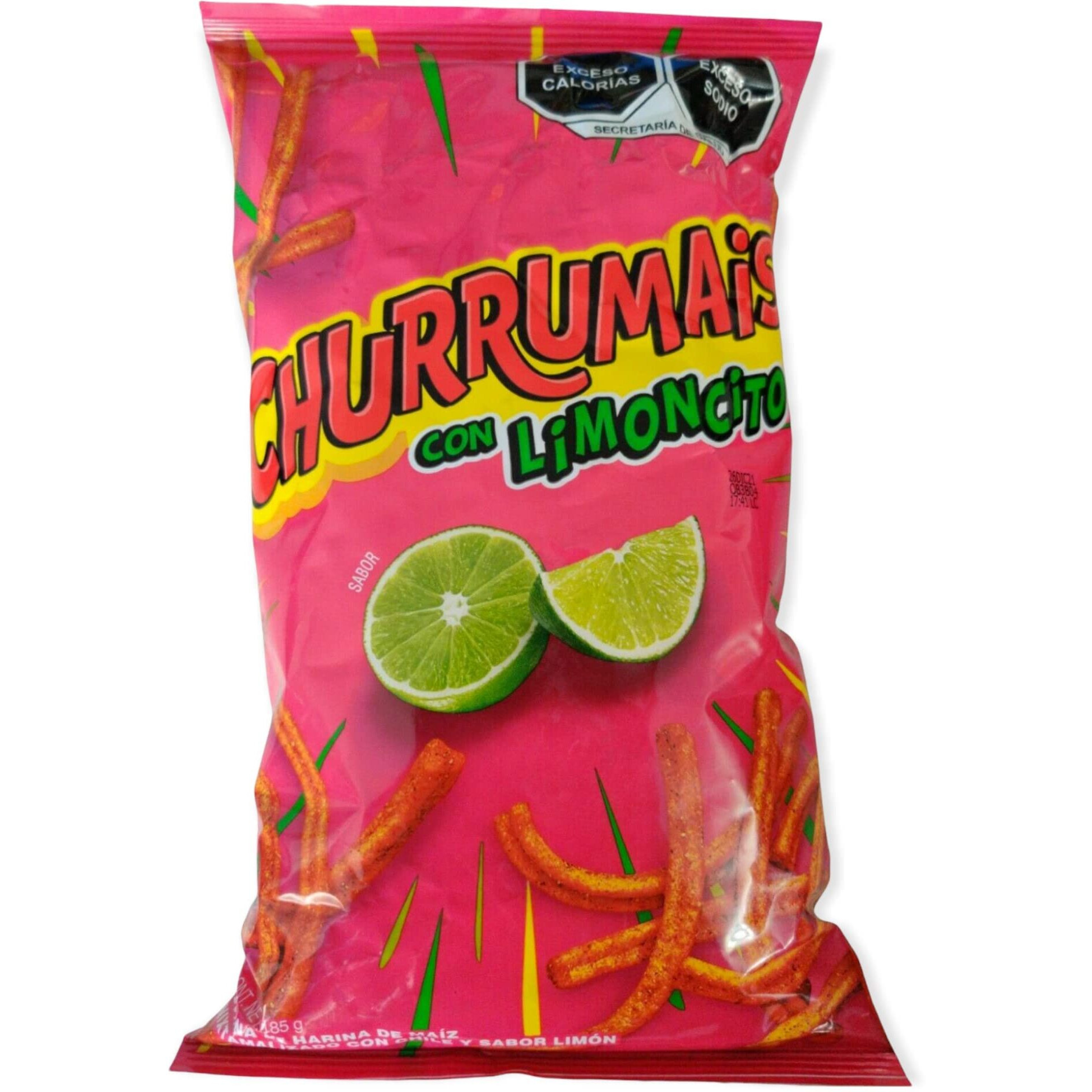 Sabritas Churrumais Con Limoncito (3 Pack) 6.52 Oz - Mexican Large Chips - Botanas Mexicanas Bolsa Grande