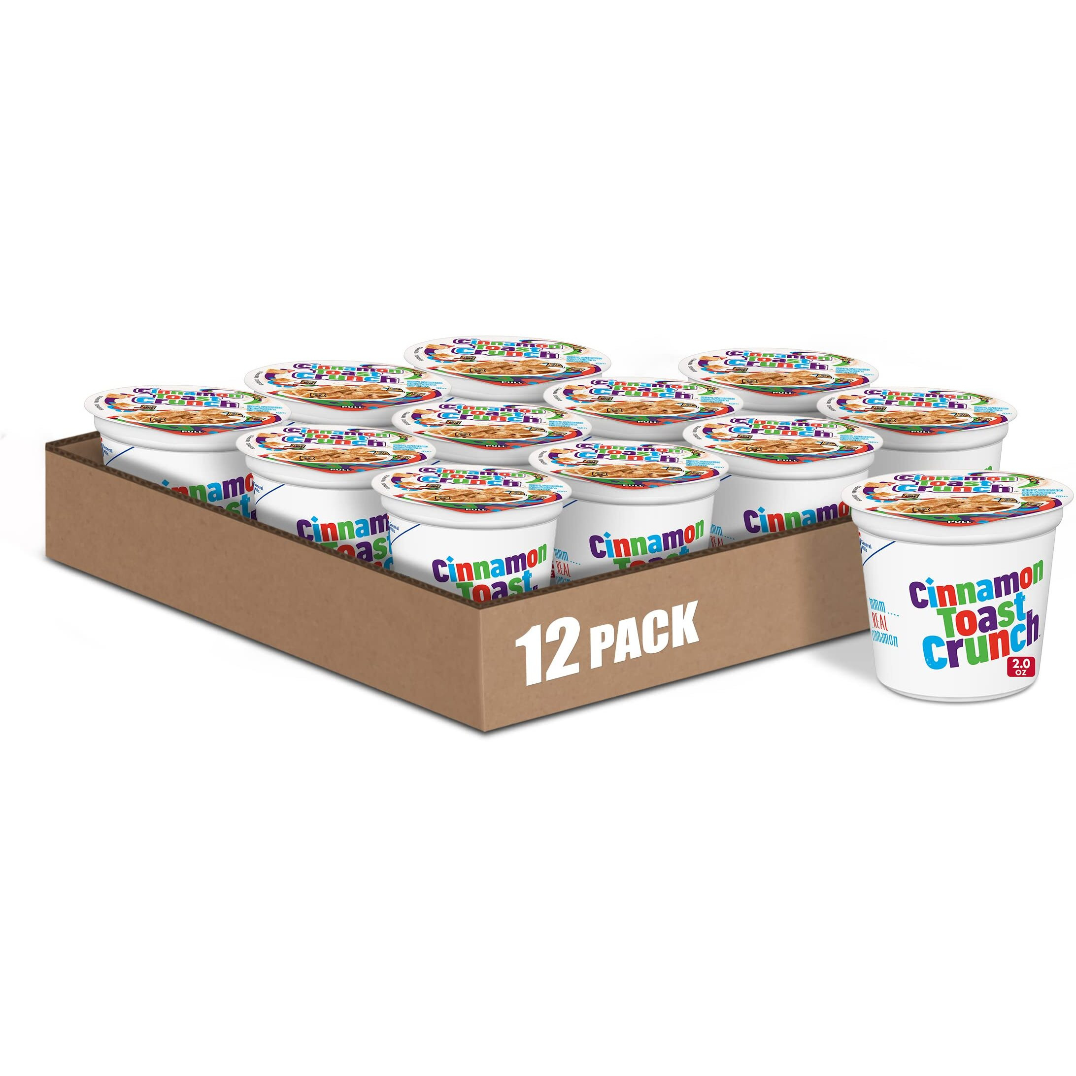 Cinnamon Toast Crunch Breakfast Cereal Cup, 2 Oz Cup (Pack Of 12)