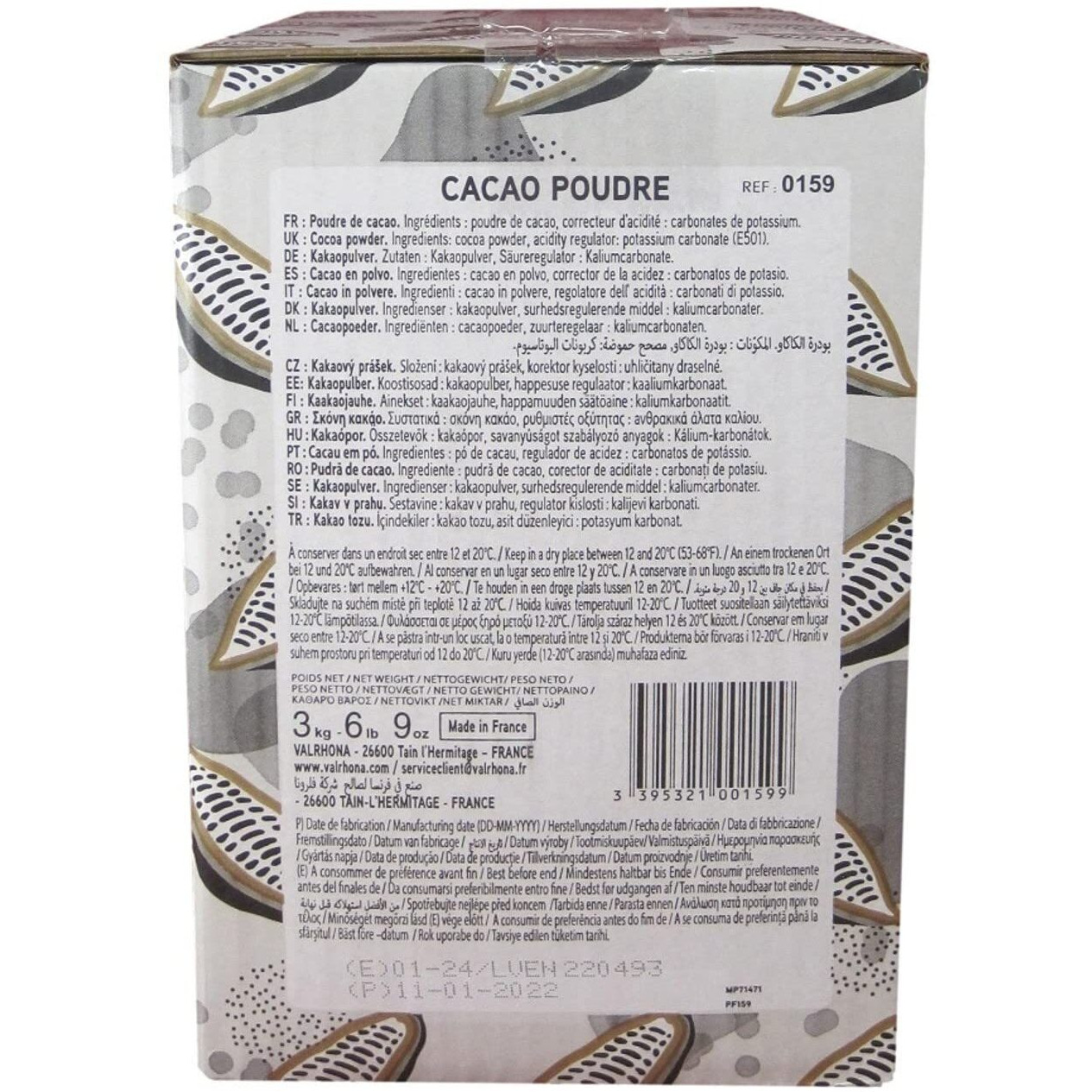 Valrhona Cocoa Powder - 3 Kg