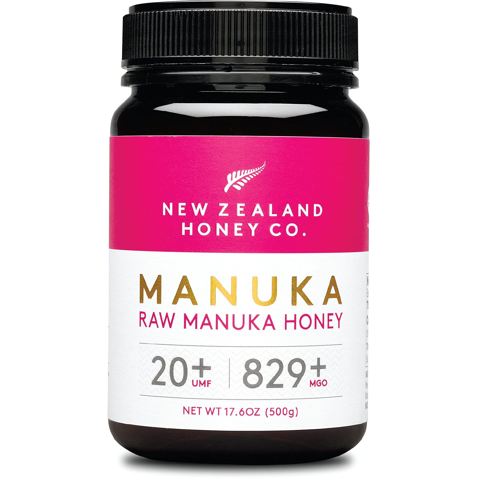 New Zealand Honey Co. Raw Manuka Honey Umf 20+ | Mgo 829+, Umf Certified / 17.6Oz