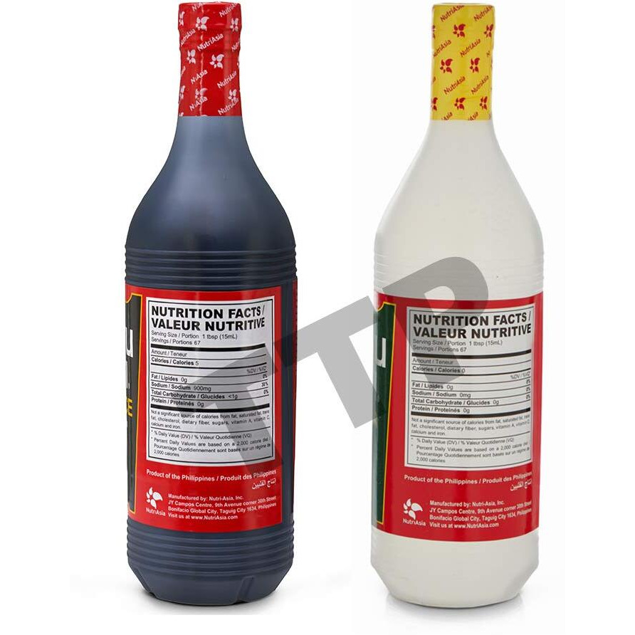 Datu Puti Vinegar And Soy Sauce Value Pack - 1 Liter Bottle Of Each