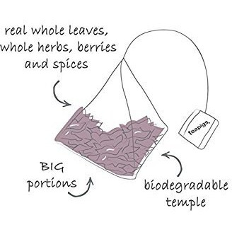 Teapigs Peppermint Tea Bags, 50 Count, Naturally Caffeine Free, Fresh Minty Whole Leaf Peppermint Herbal Tea