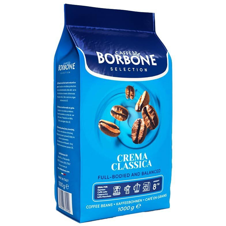 Caff Borbone Medium Roast Whole Bean Coffee - Crema Classica - Premium Selection Of Arabica And Robusta Blends - 2.2 Pound (Pack Of 1)