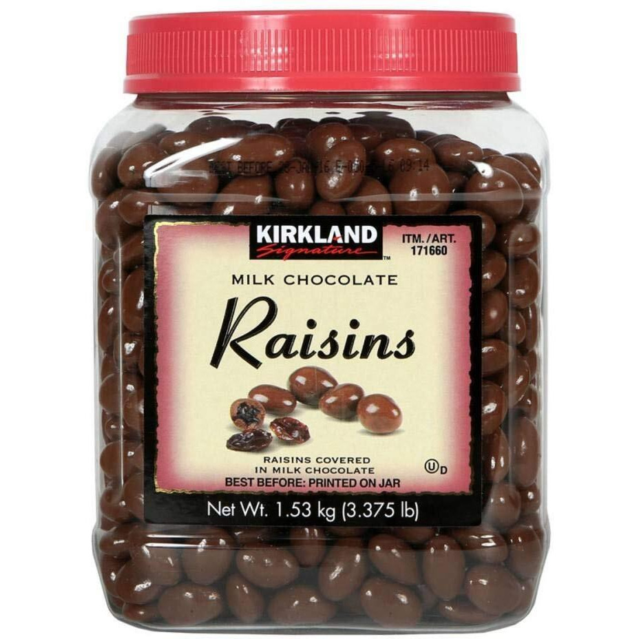 Kirkland Signature Chocolate Covered Raisins 1.53Kg