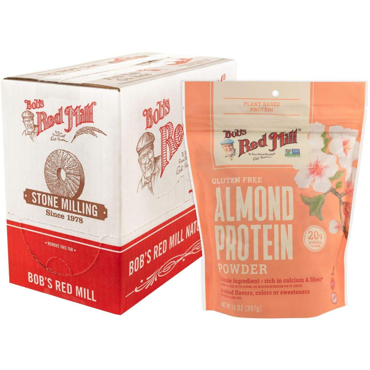 Bob's Red Mill Almond Protein Powder, 14-Ounce (Pack Of 4)