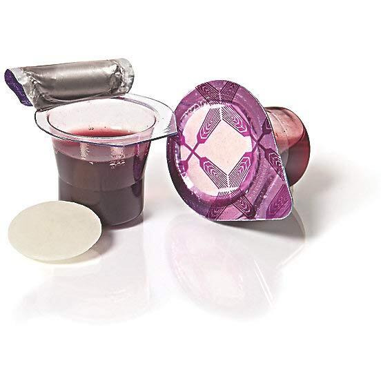 Broadman Church Supplies Pre-Filled Communion Fellowship Cup, Juice And Wafer Set, 100 Count