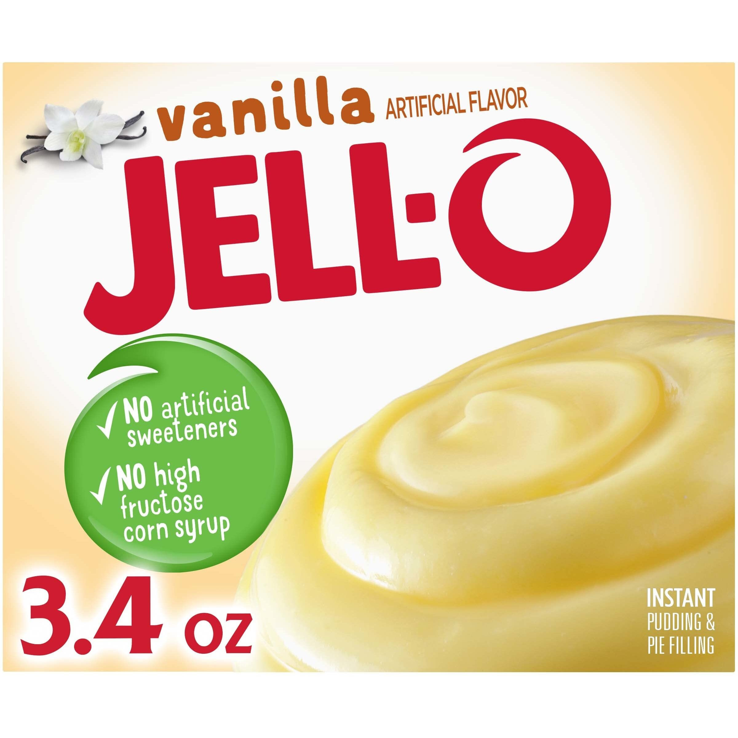 Jell-O Vanilla Instant Pudding & Pie Filling Mix (24 Ct Pack, 3.4 Oz Boxes)