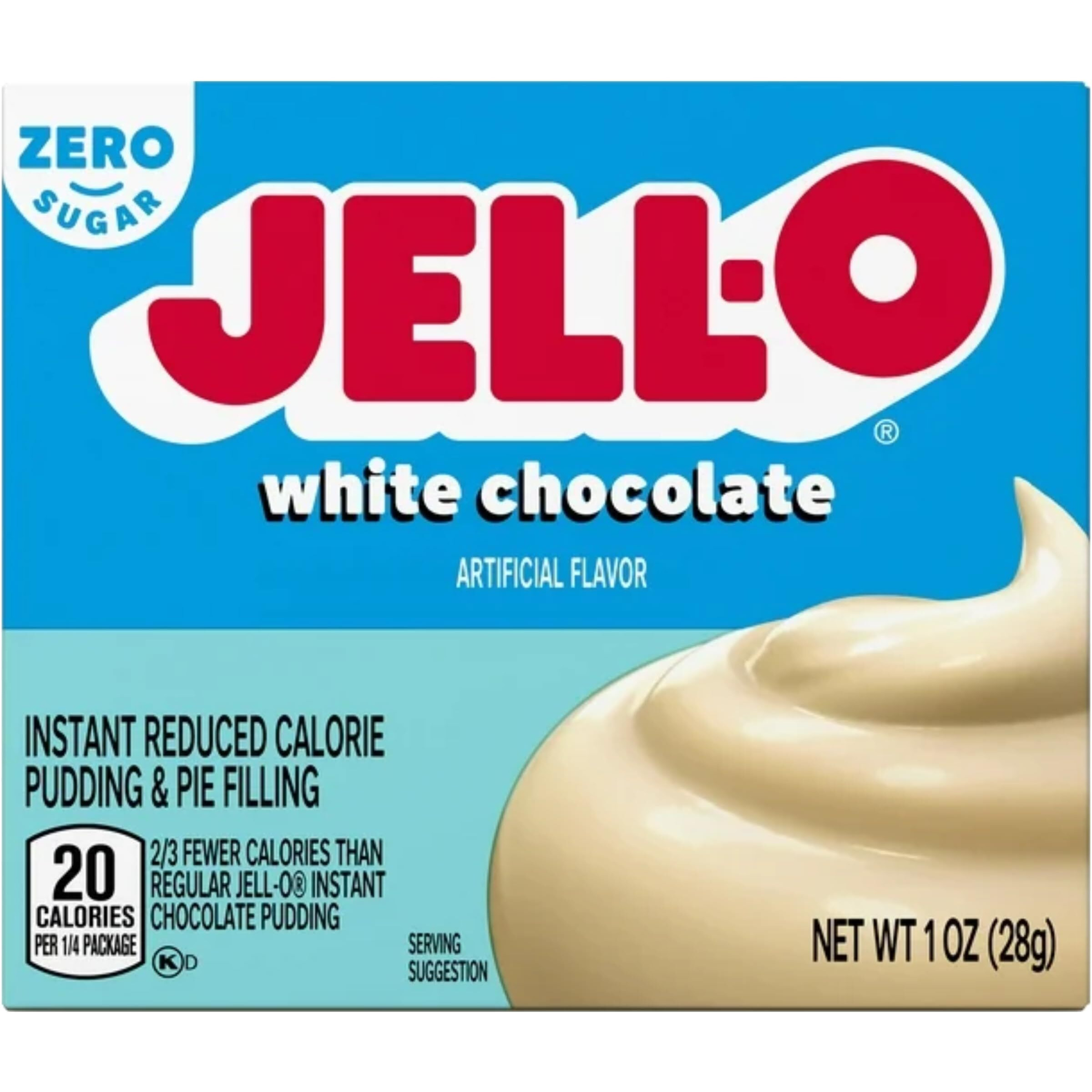 Jell-O Instant White Chocolate Sugar-Free Fat Free Pudding & Pie Filling Mix (1Oz Boxes, Pack Of 6)