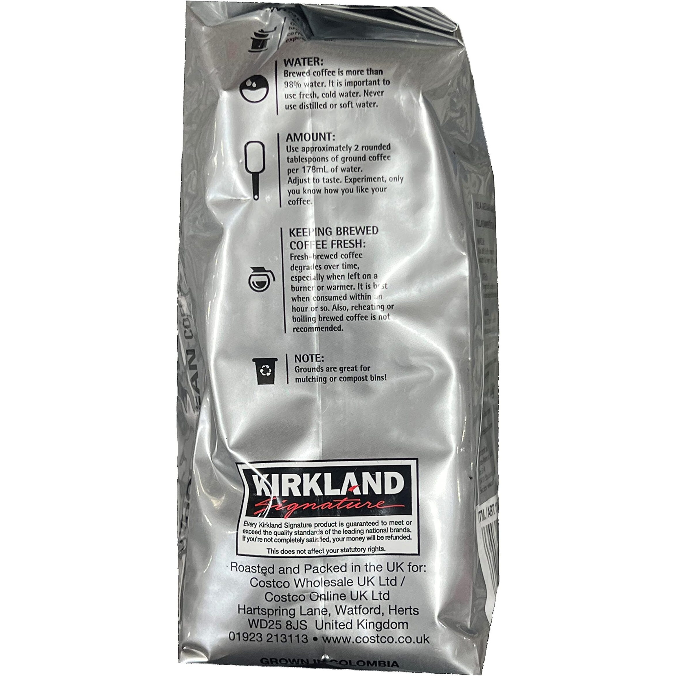 Signature 100% Whole Bean Coffee Suppremo, Columbian, 3-Pound