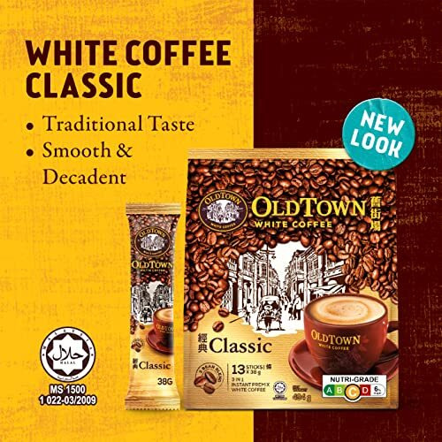 Old Town 3 In 1 Classic White Coffee, 21.2 Ounce