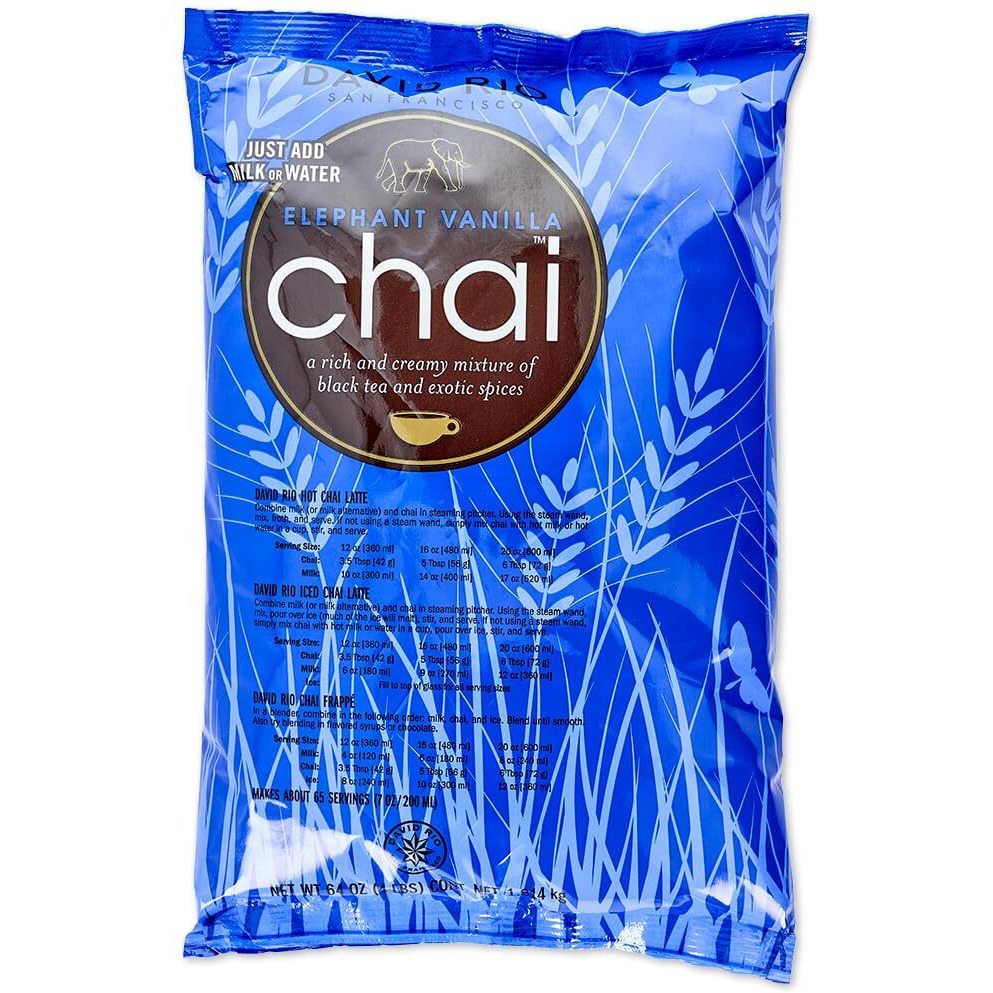 David Rio Food Service Bag Elephant Vanilla Chai, 1Er Pack (1 X 1.8 Kg)