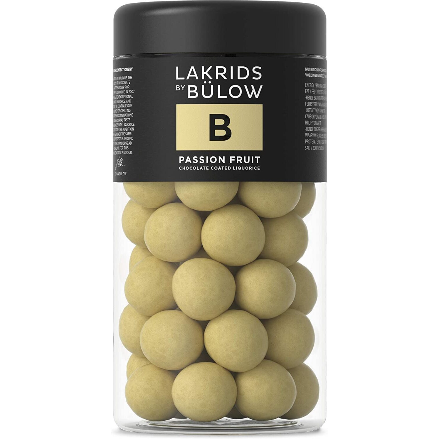 Lakrids By Blow - B - Passion Fruit - 10.41 Oz - Chocolate Coated Gourmet Licorice - Authentic Scandinavian Candy Produced In Denmark