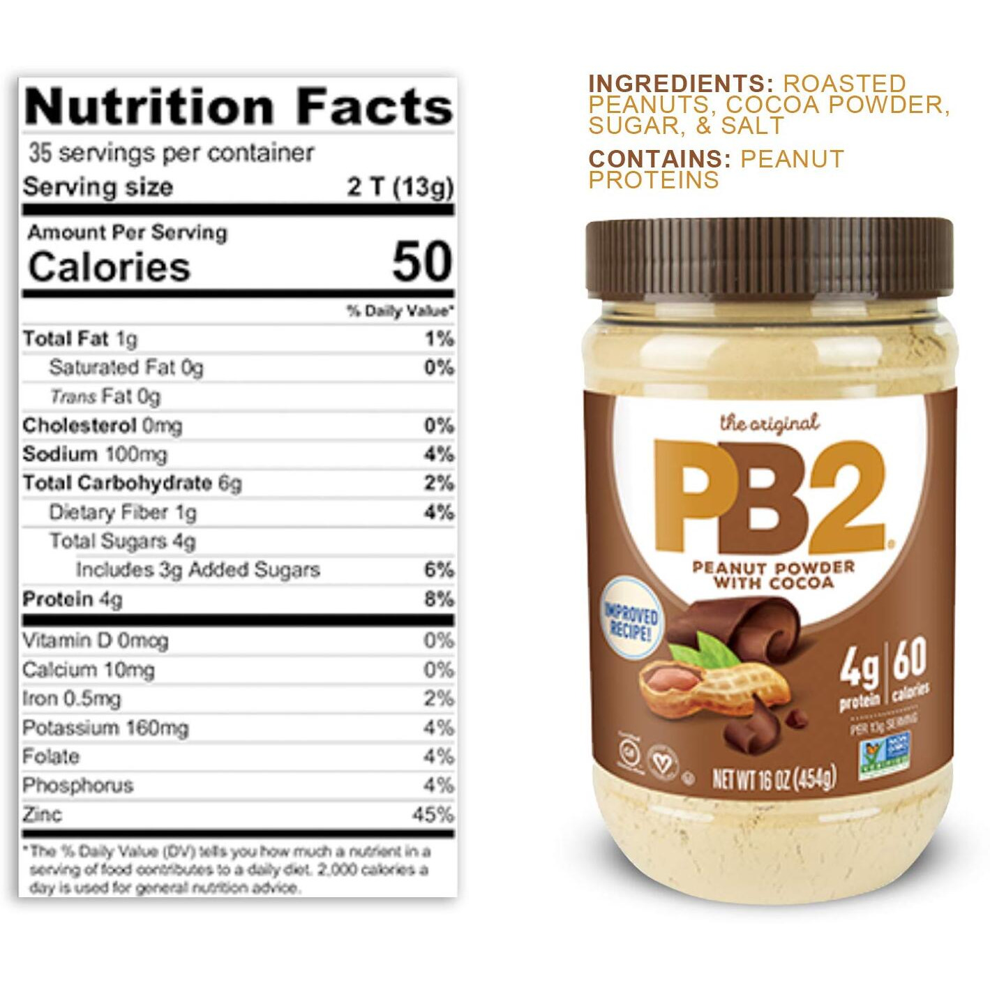 Pb2 Powdered Peanut Butter Bundle, 16 Oz (