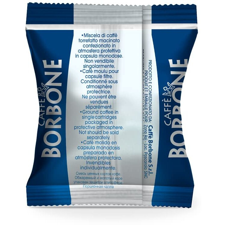 Caffe Borbone Nespresso Compatible Espresso Pods - Refined Taste, Powerful Character And Intense Aroma - Not Compatible With Vertuo - Blue Blend - 100 Count