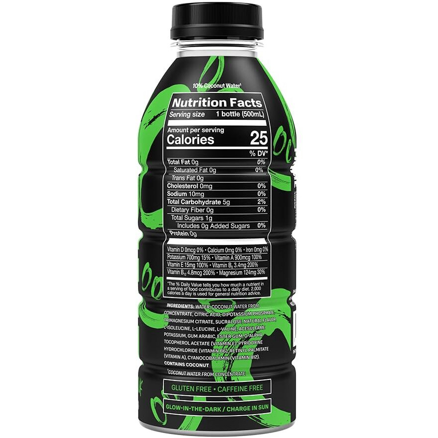 Prime Hydration Sports Drink By Logan Paul & Ksi Glowberry - 12 X 500Ml Pack