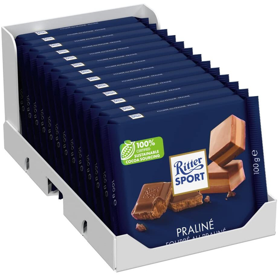 Ritter Sport 100 G Nougat Chocolate, 100 G (Pack Of 13 13)